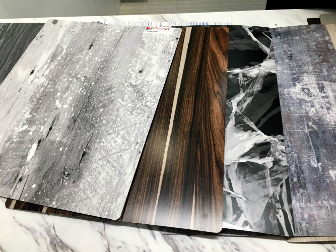 Laminate for command center furniture