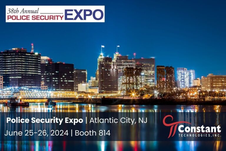 a poster for the 38th annual police security expo in Atlantic City New Jersey