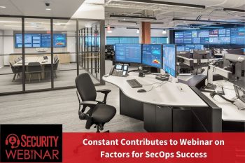 an advertisement for a security webinar on factors for SecOps success