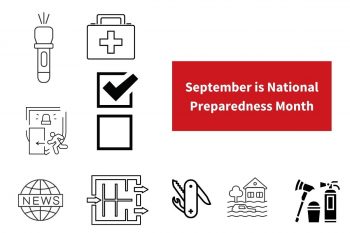 a poster that says September is national preparedness month