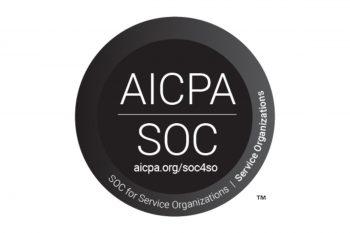 a black and white logo for AICPA SOC