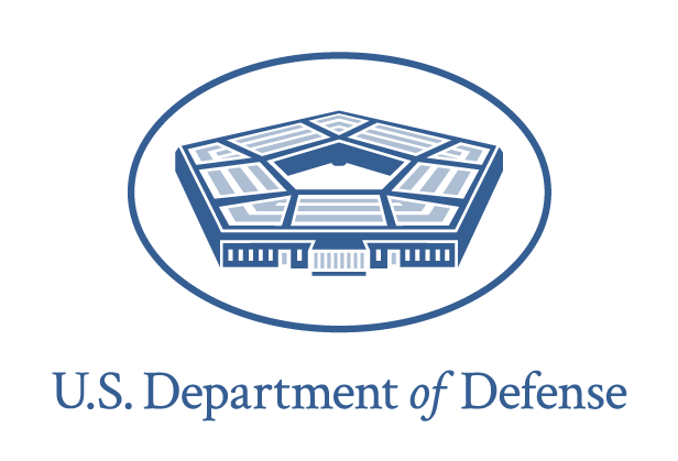 U.S. Department of Defense icon with blue letters