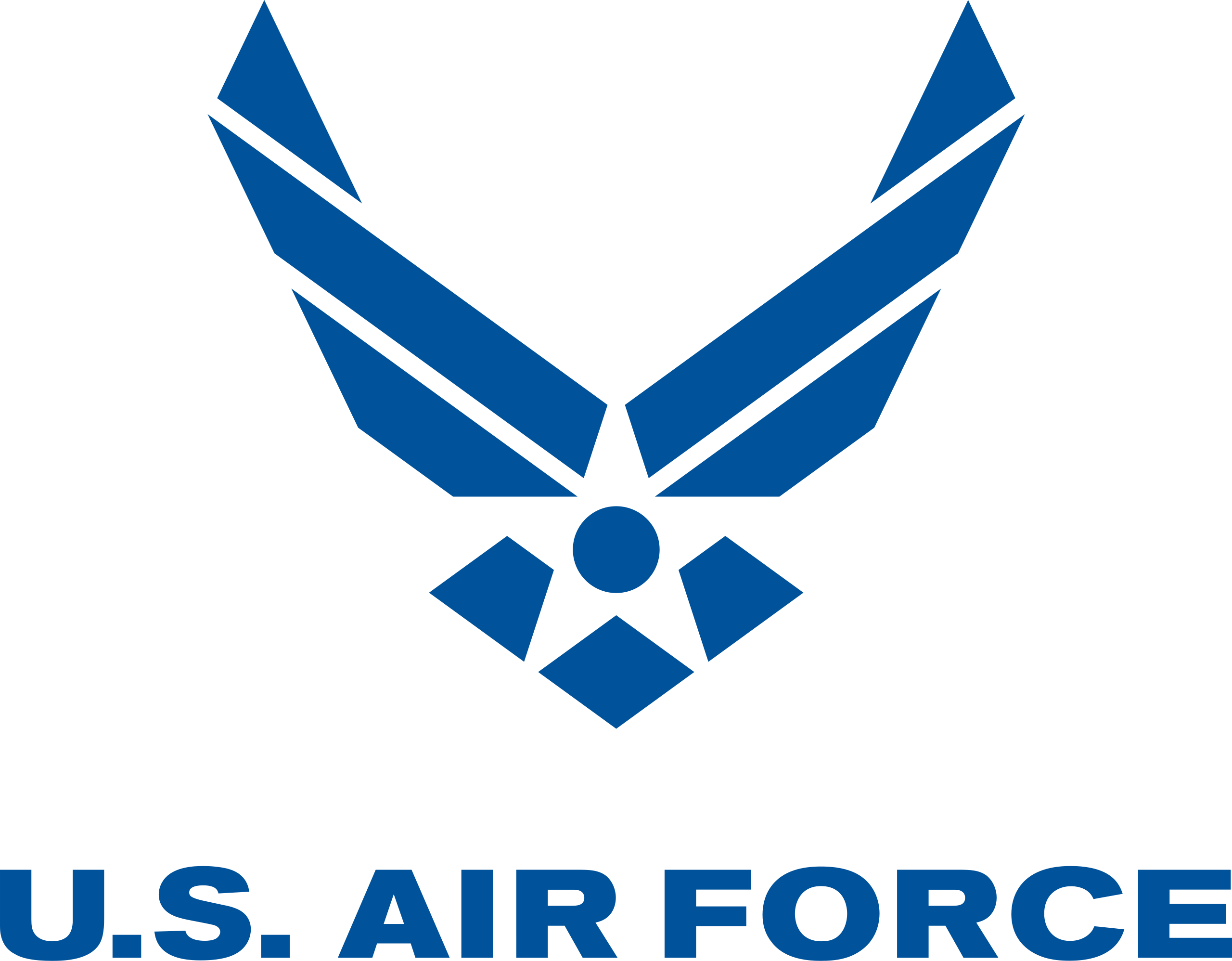 U.S. Air Force icon with blue letters